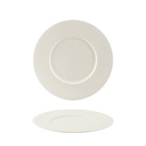 SUMMA Valet Gourmet Plato Llano 23 cm, Colección Valet Gourmet, Vitro Porcelana, Color Marfil (6 Unidades)