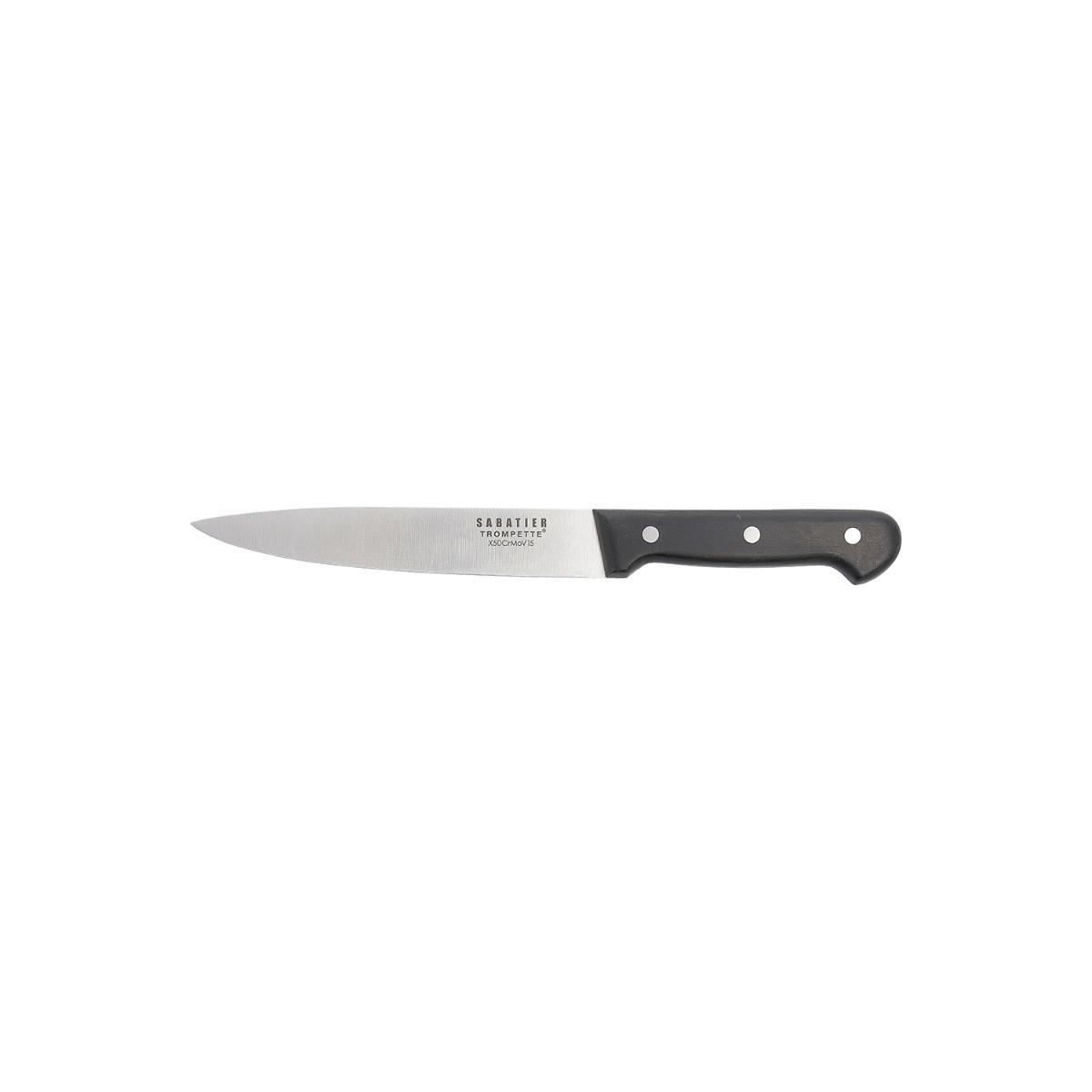 Sabatier Cuchillo Trinchar Universal 18 cm - Pack 6 Unidades Acero Mov Extra-afilado Mango Ergonómico Apto Lavavajillas Garantía 25 Años