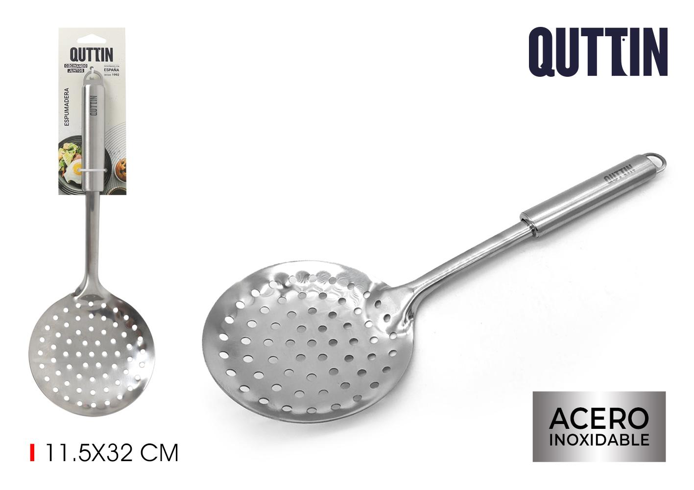 Quttin Espumadera Acero Inoxidable 32 cm (12 Unidades)