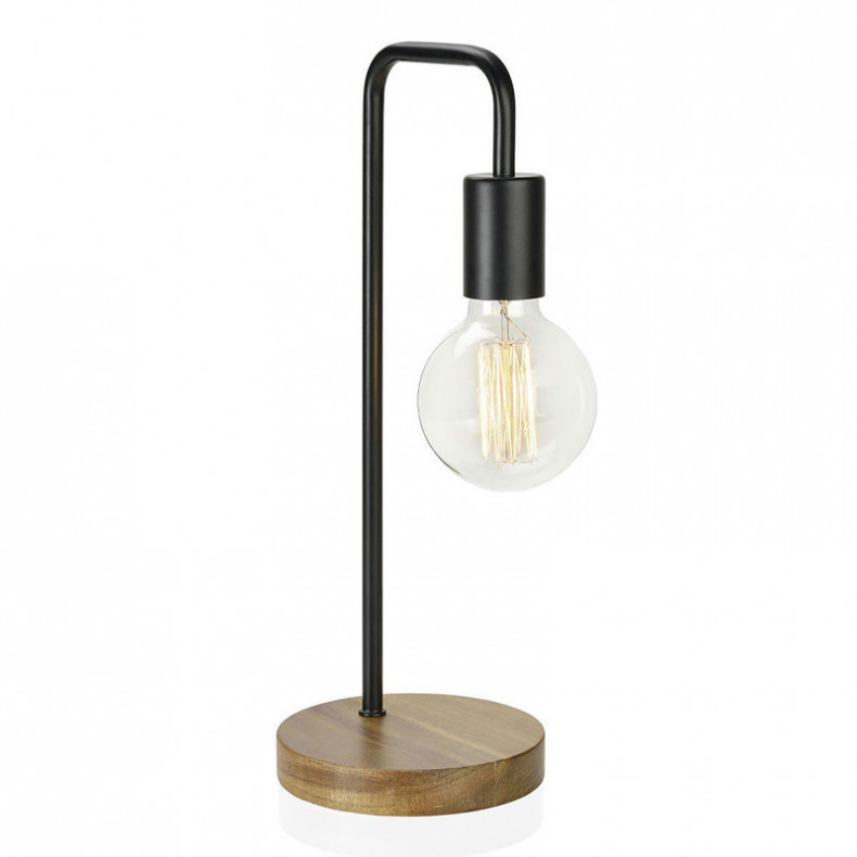 LÁMPARA DE MESA GRIFO WOOD NEGRA