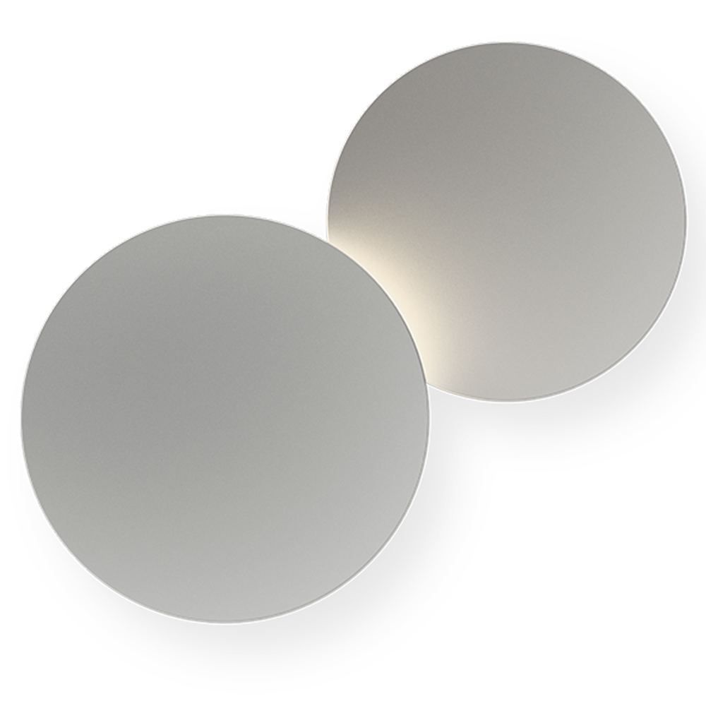 Lámpara aplique Puck Wall Art doble liso Vibia