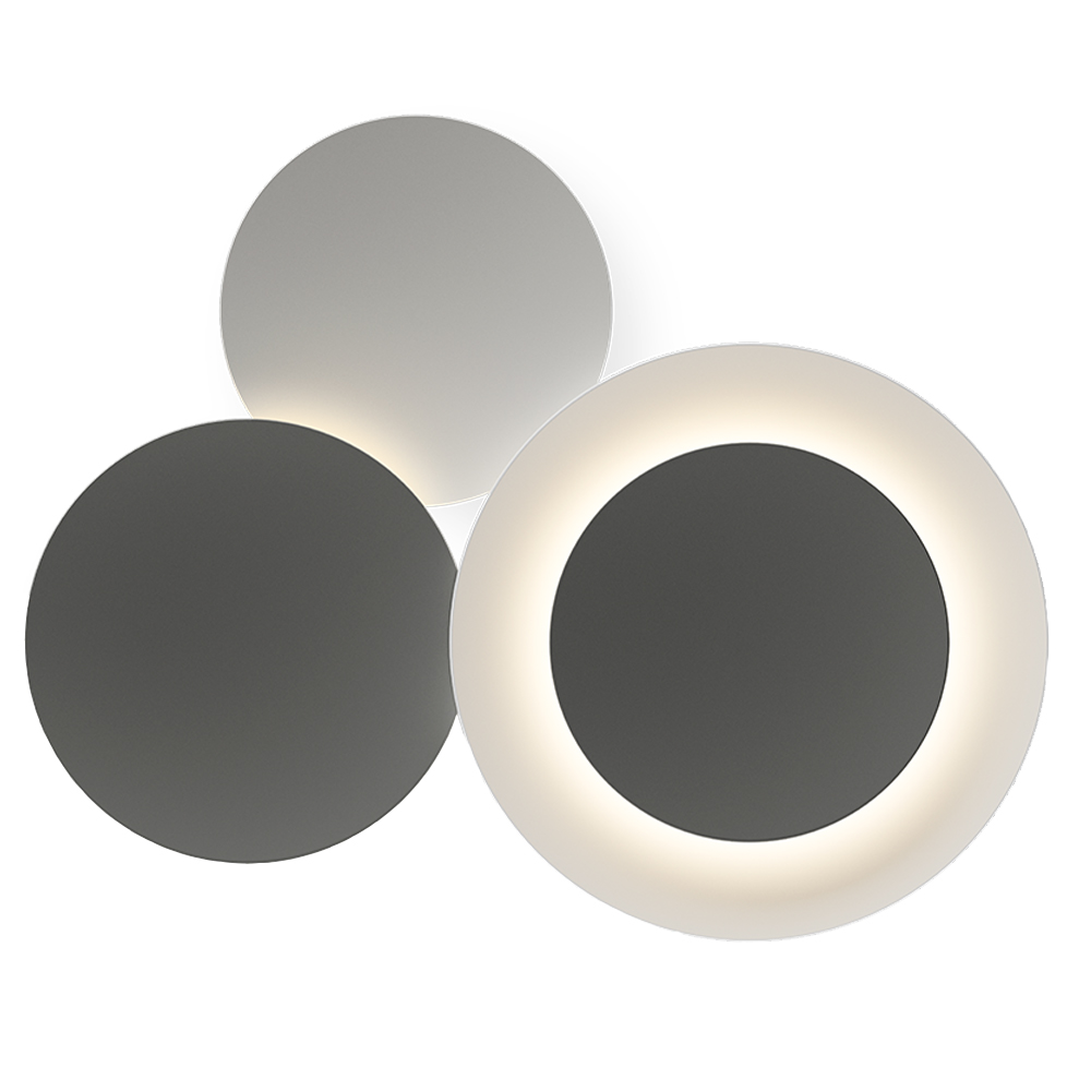 Lámpara aplique Puck Wall Art triple Vibia