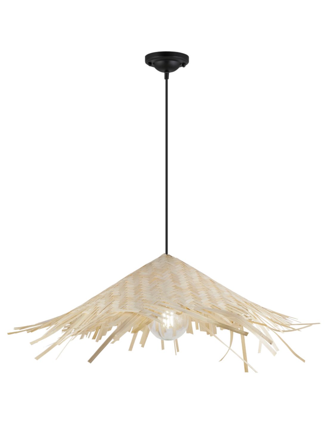 Lámpara colgante Pipper - AJP - Lámpara en forma de sombrero de bambú