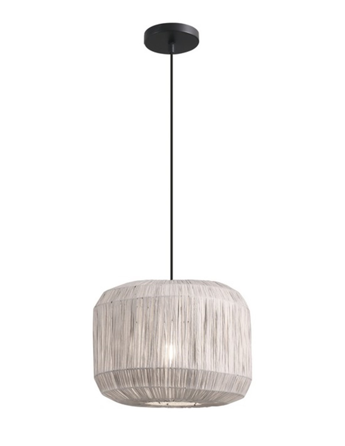 Lámpara colgante Tore - AJP - Lámpara de papel decorativa, acabado gris