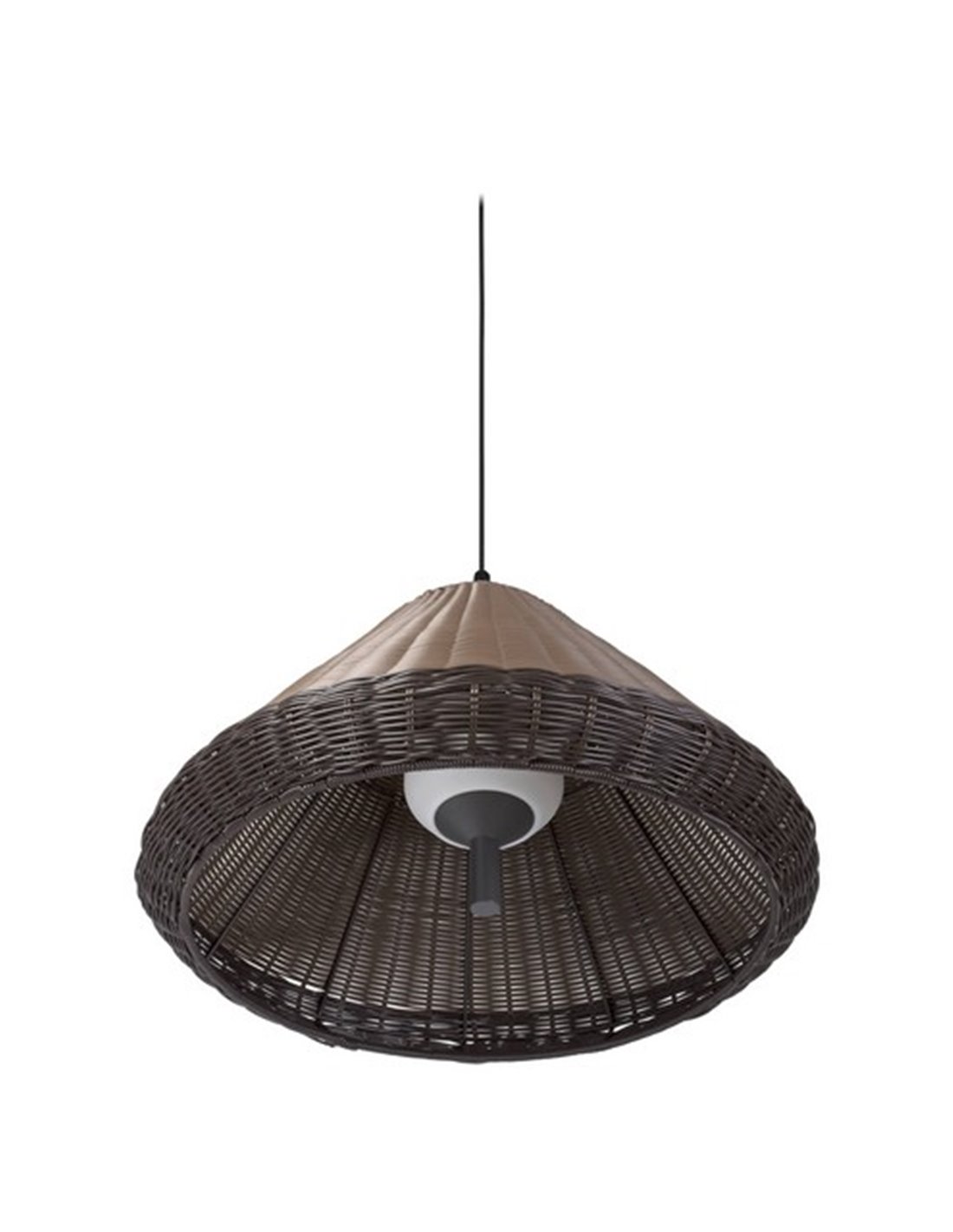 Lámpara colgante Saigon – Faro – Pantalla mimbre sintético
