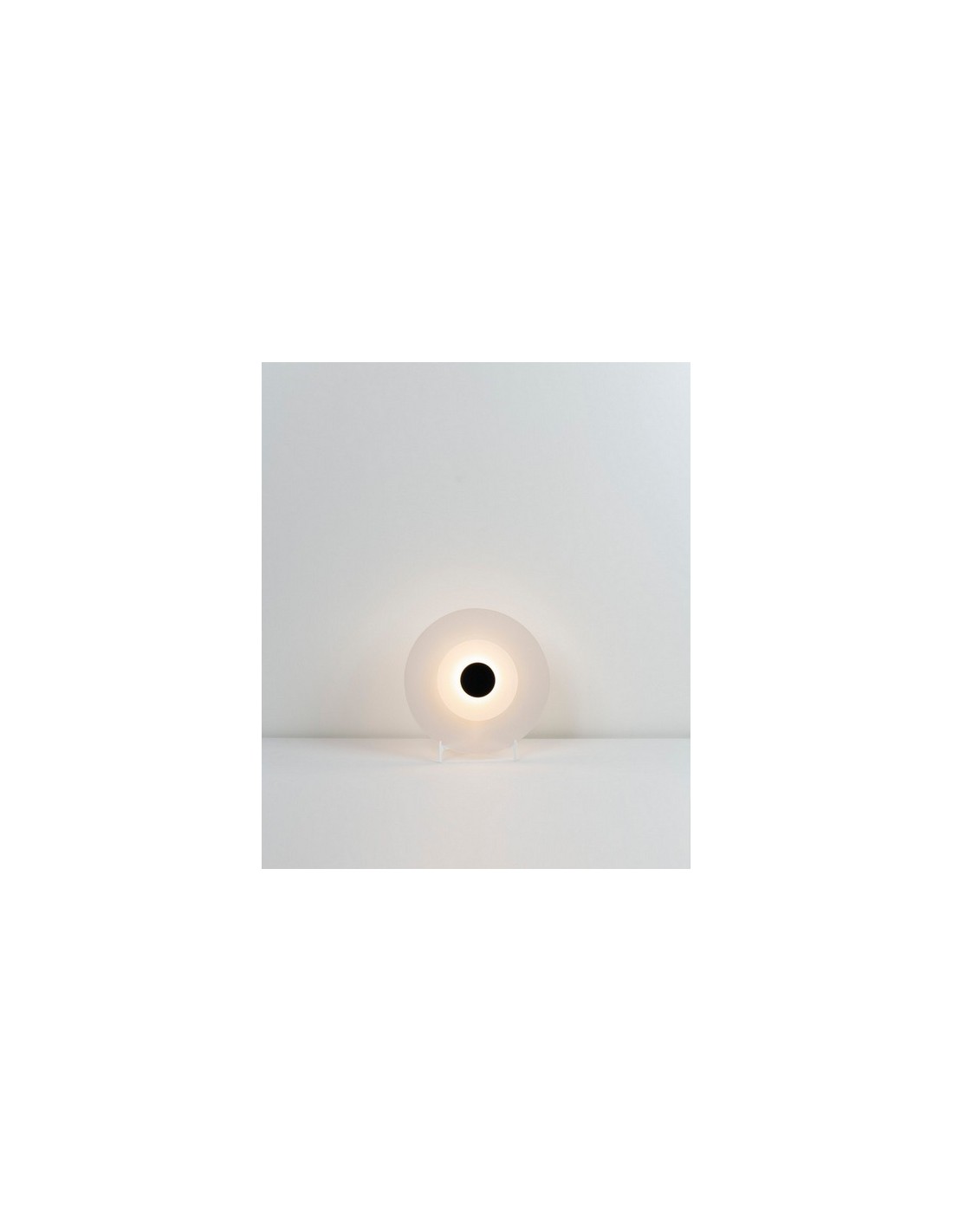 Lámpara de mesa Halos - Milan - Lámpara LED con pantalla difusora de vidrio