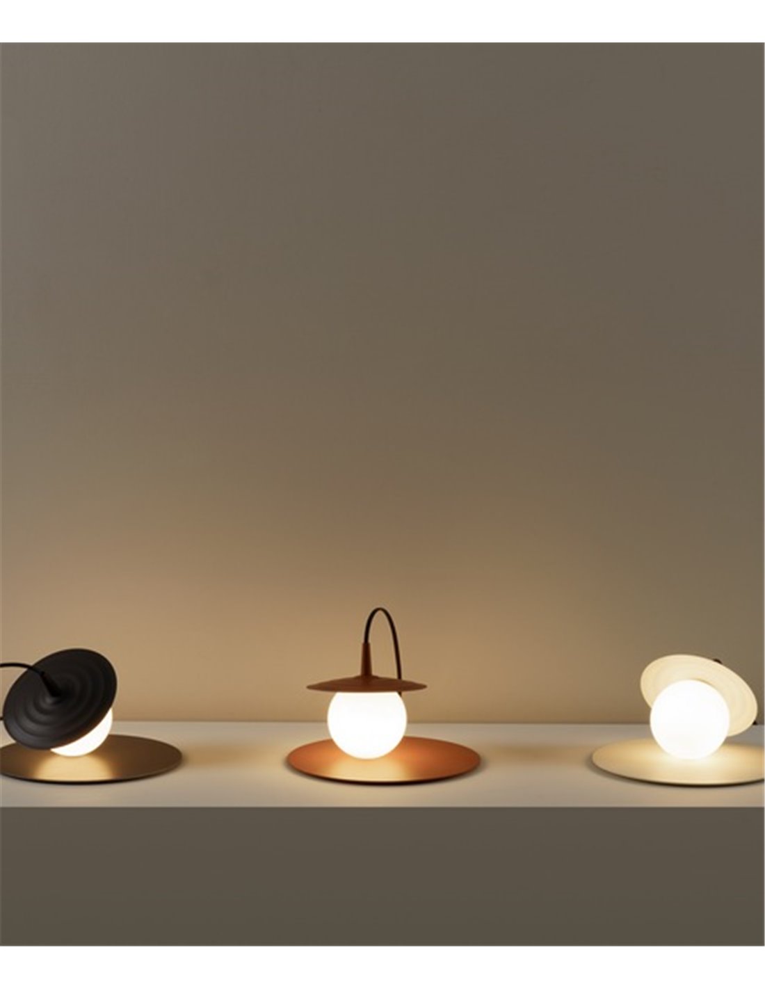 Lámpara de mesa Symphony – Milan – Lámpara decorativa, Tipo bola, visón