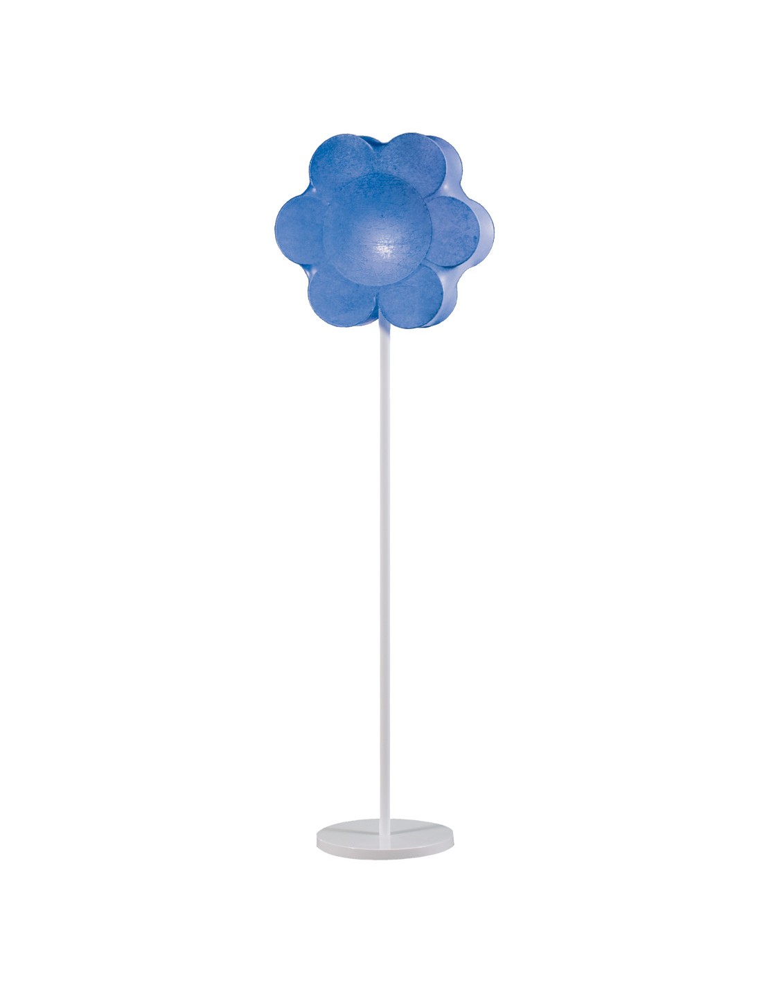 Lámpara de pie Flores - Anperbar - Lámpara de pie infantil, forma de flor azul