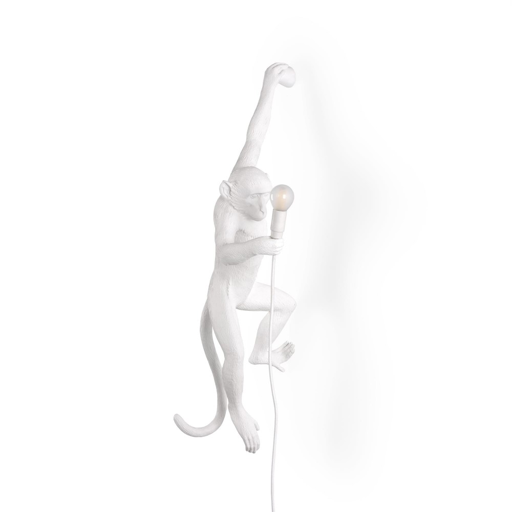 The Monkey Hanging Left Hand White Seletti