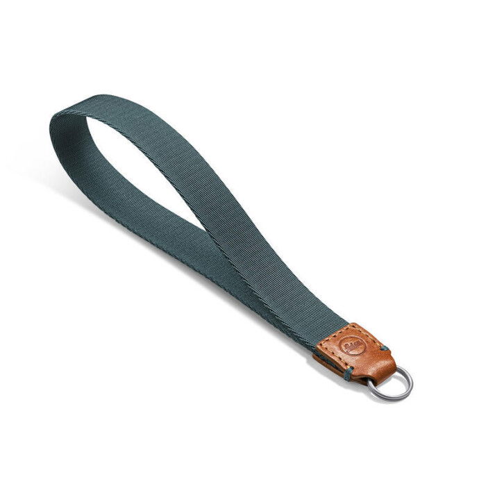 LEICA CORREA MUÑECA PIEL COGNAC-PETROL P/D-LUX 8