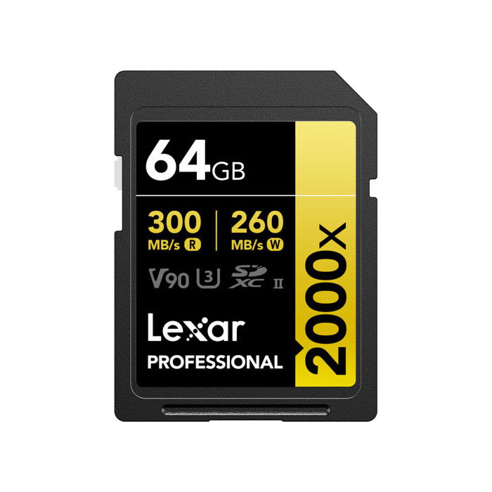 LEXAR SDXC 2000X UHS-II V90 64GB TARJETA MEMORIA