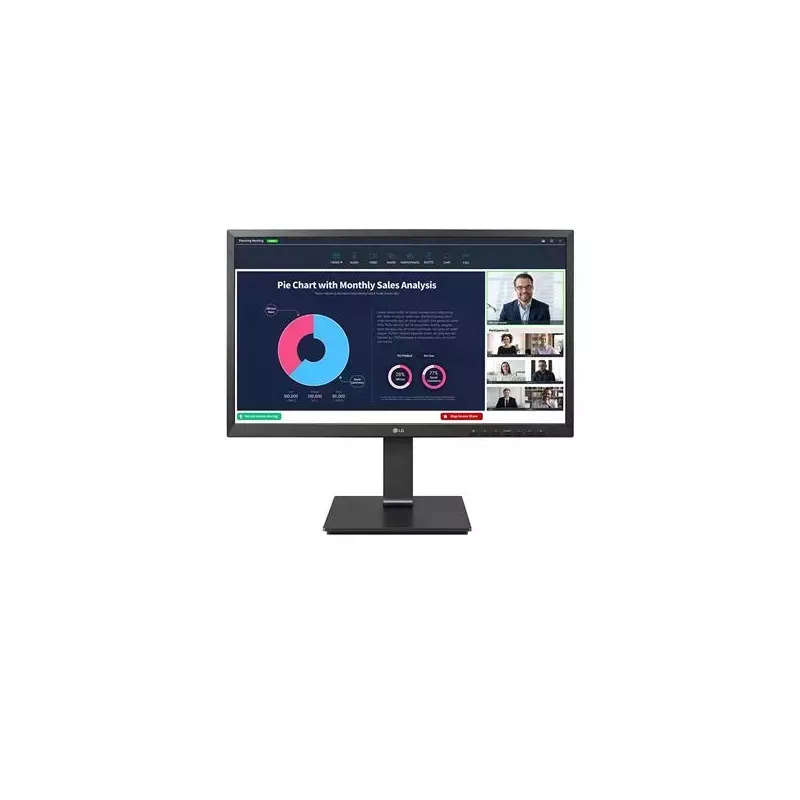 LG - Monitor 23.8 FHD con Conectividad HDMI, USB-C y PIVOT - Ideal para Trabajo y Entretenimiento