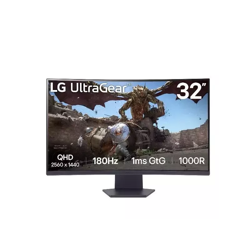 LG - Monitor Curveado QHD 31.5 con 180Hz, 1ms de respuesta, HDR 10 y sRGB99