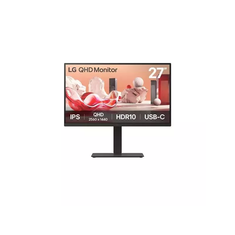 LG - Monitor Profesional IPS de 27 pulgadas QHD con HDMI, DisplayPort y Función Pivote