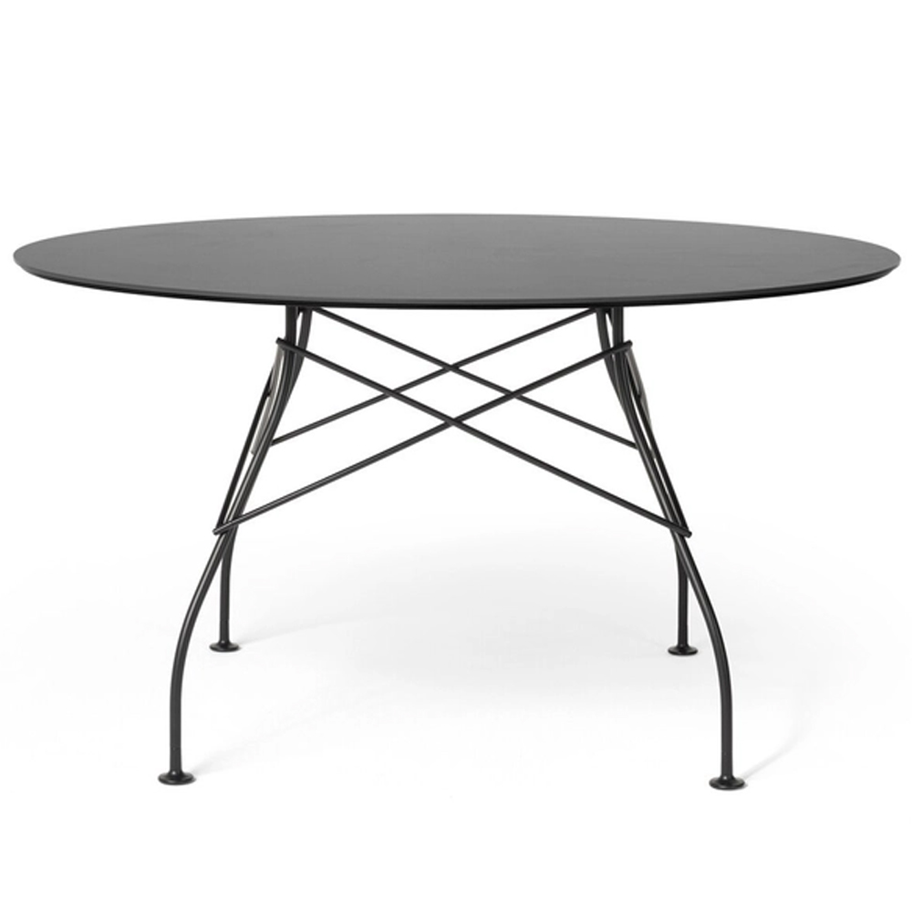 Mesa Glossy Outdoor redonda Kartell