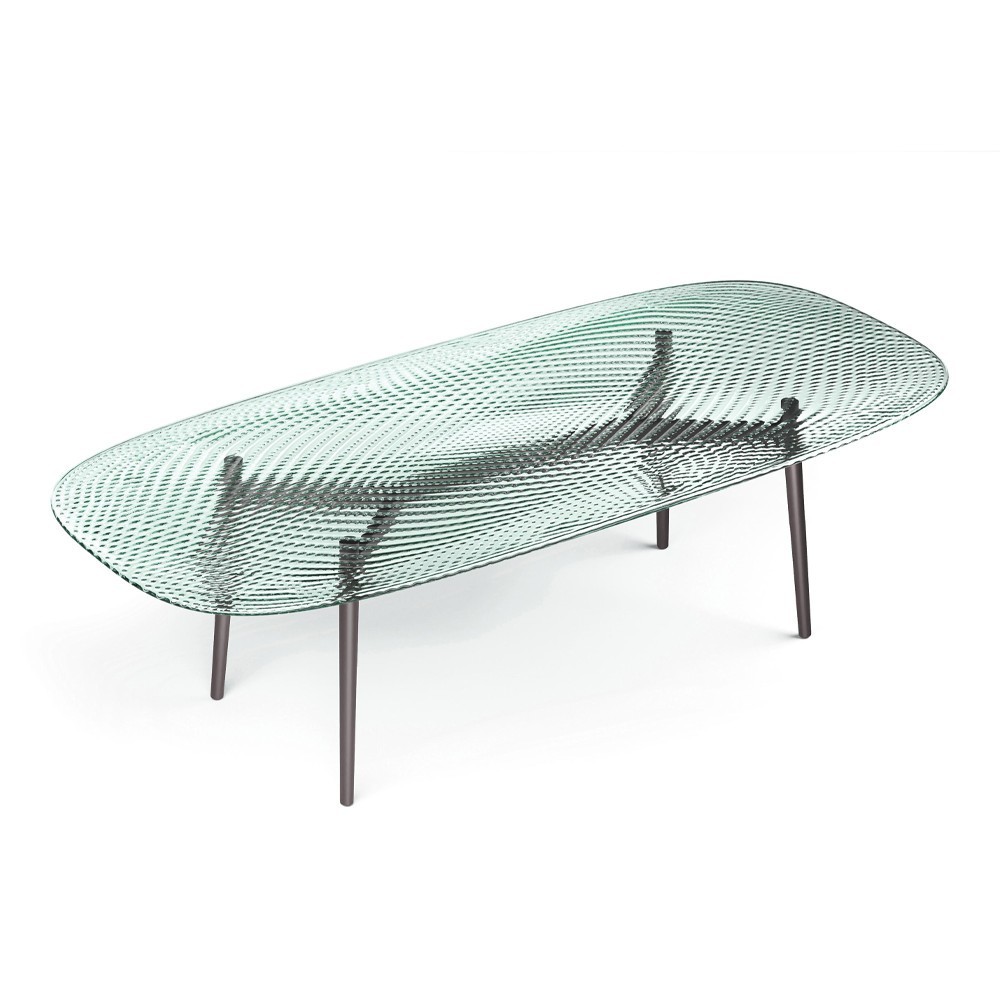 Mesa rectangular Coral Beach Fiam