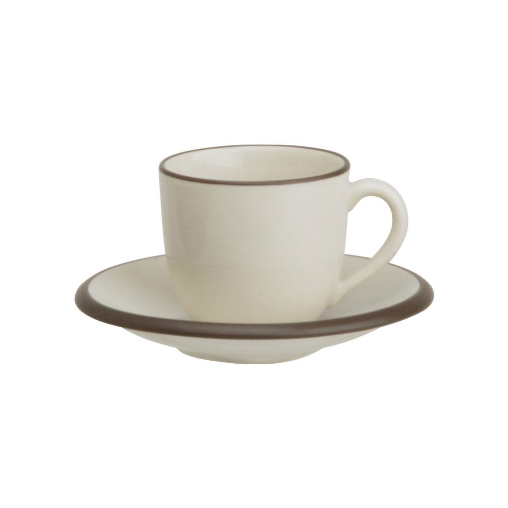 Avet Taza Café Con Plato 120 ml Stoneware Colección Hampshire (6 Unidades)
