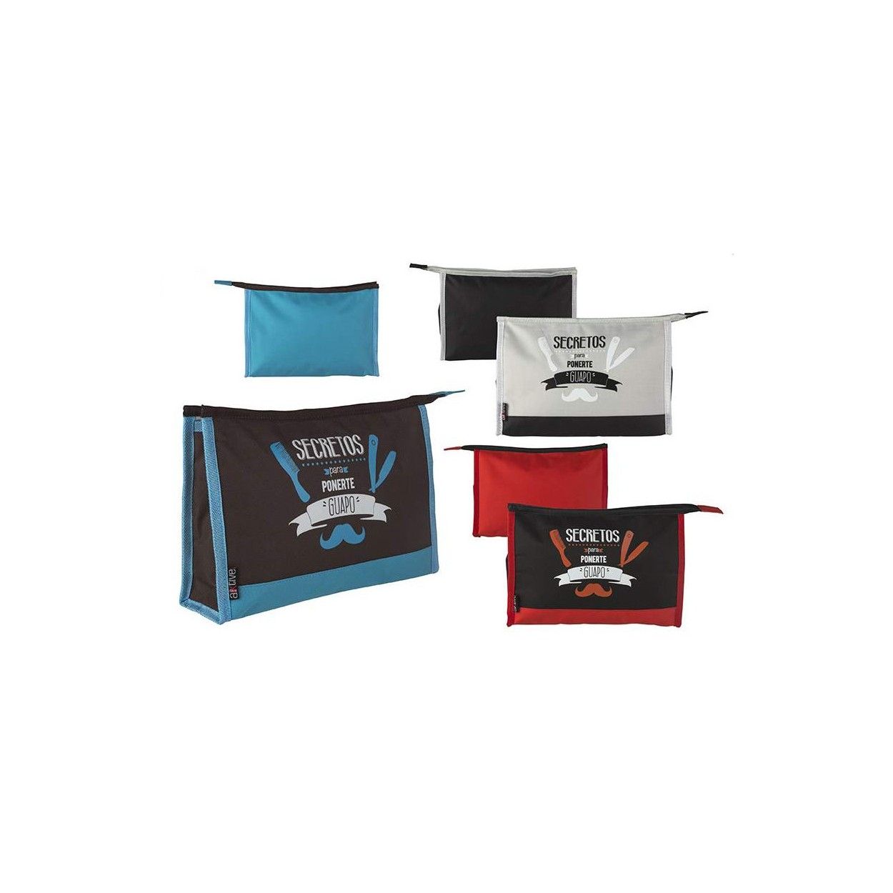 Neceser para Hombre, con Frase Motivadora. Diseño Hipster, con estilo Motivador - Hogar y más.