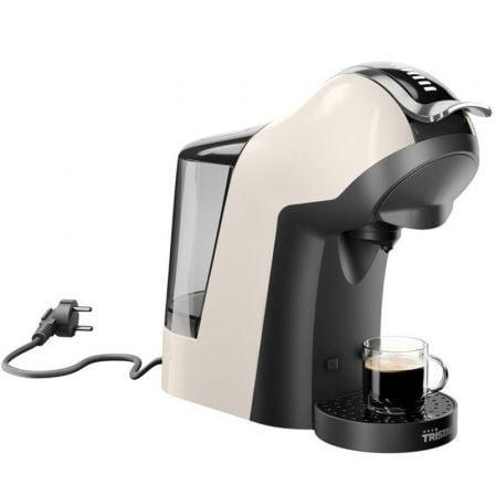 Tristar CM-2301 Máquina Cafetera Multicápsula Nespresso Dolce Gusto E.S.E. 19 bares 1L 1400W 3 Temperaturas Blanca
