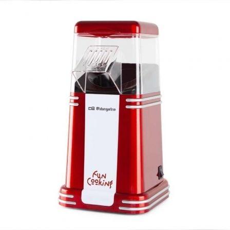 Orbegozo PA 4350 Palomitero Vintage 1200W para Palomitas Saludables sabor a Cine sin Aceite en 3 Minutos