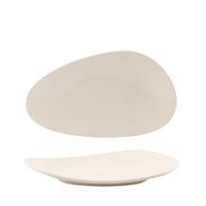 SUMMA Danza Plato Oval 26x15 cm - Colección Danza, Vitro Porcelana, Color Marfil (6 Unidades)