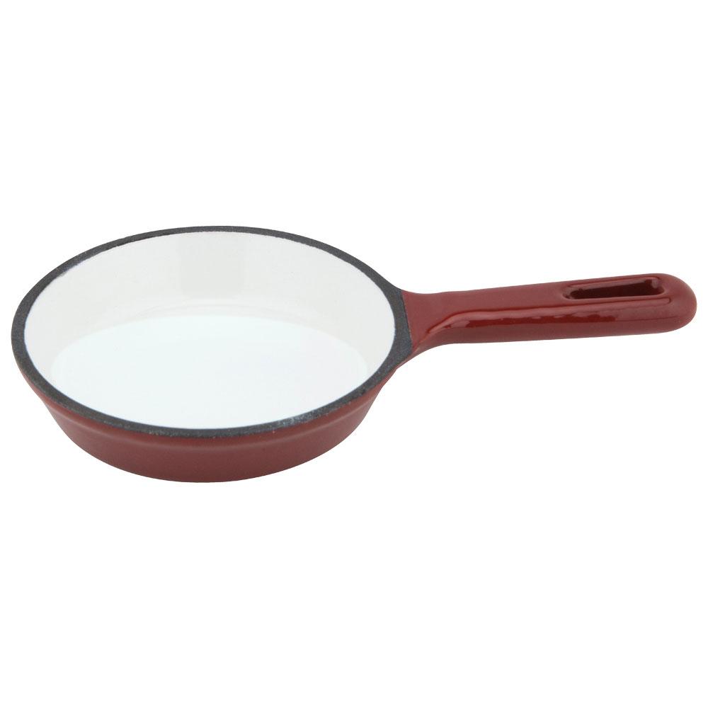 1946 Mini Sartén Roja Mono-Portions, 10 cm, hierro esmaltado, inducción y horno, para porciones individuales (2 unidades)