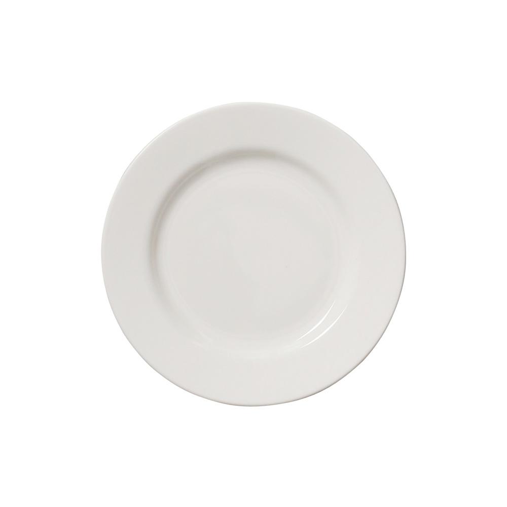 Avet Plato de Pan Plain White, Diámetro 16 cm. Juego de 6 Unidades. Apto Microondas, Lavavajillas, Alta Resistencia Hostelería