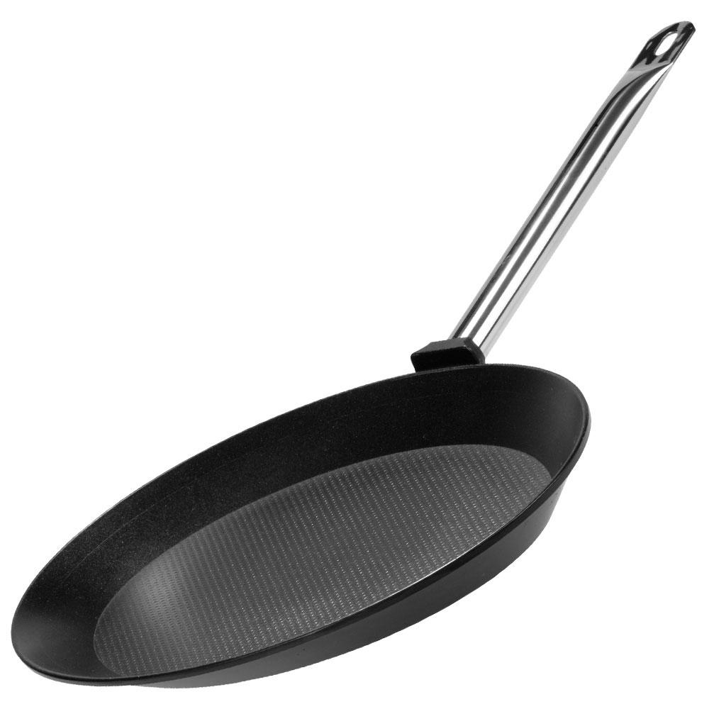 GSW Sartén Pescado Titanium Aluminio Fundido 40x28 cm Base FerroTherm Compatible Inducción y Todo Tipo Cocinas - Set 6 Piezas