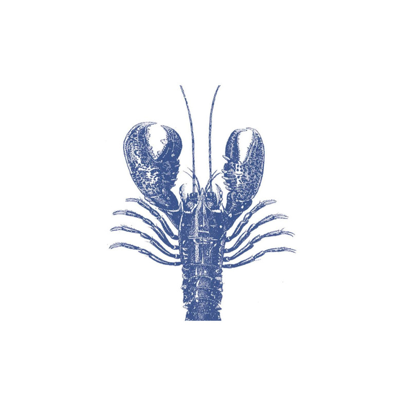 PACK SERVILLETAS 33X33 LOBSTER MARINE