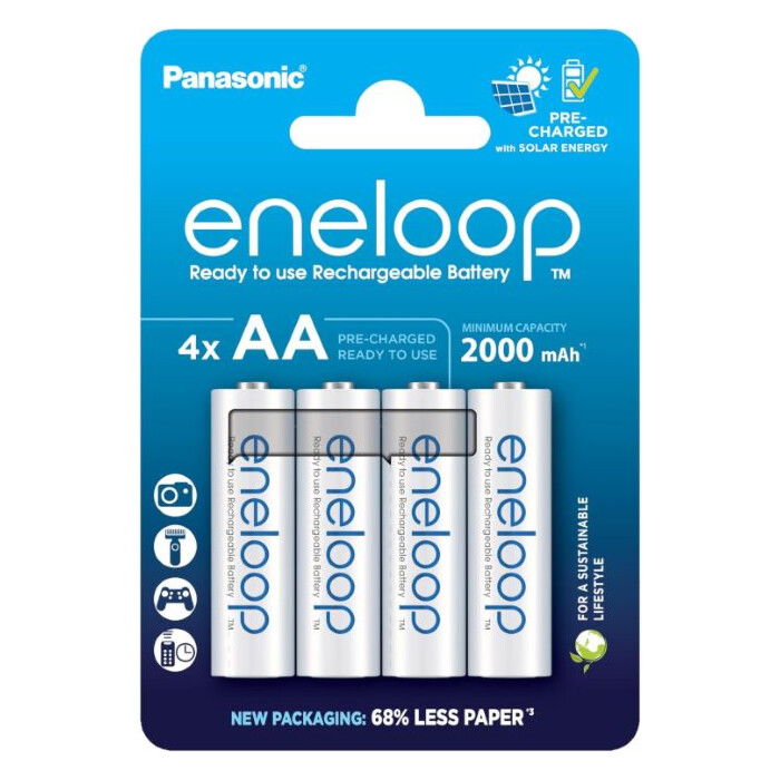 PANASONIC ENELOOP PACK 4 AA 2000mAH