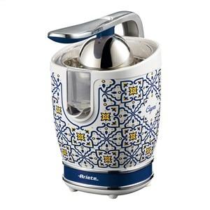 Ariete 413 Exprimidor Eléctrico Retro Capri Metálico con 2 Conos - Para Zumos Saludables y Fácil de Usar