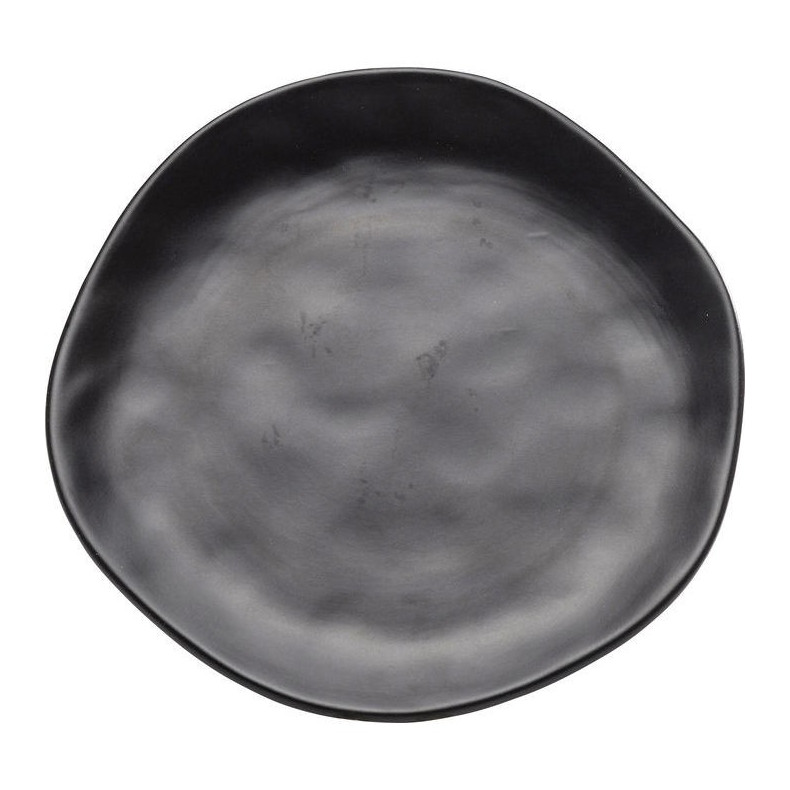 PLATO POSTRE ORGANIC NEGRO D20