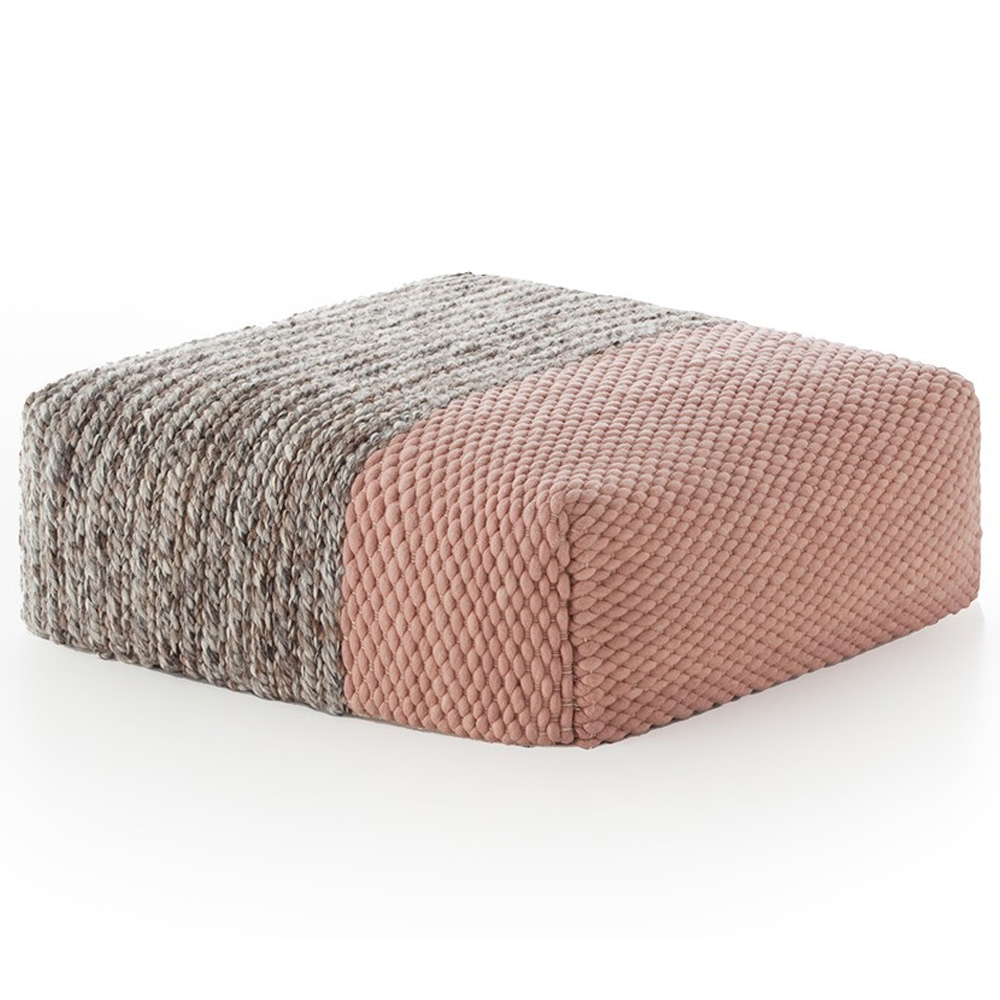 Puf Mangas Space Square Plait Rosa GAN