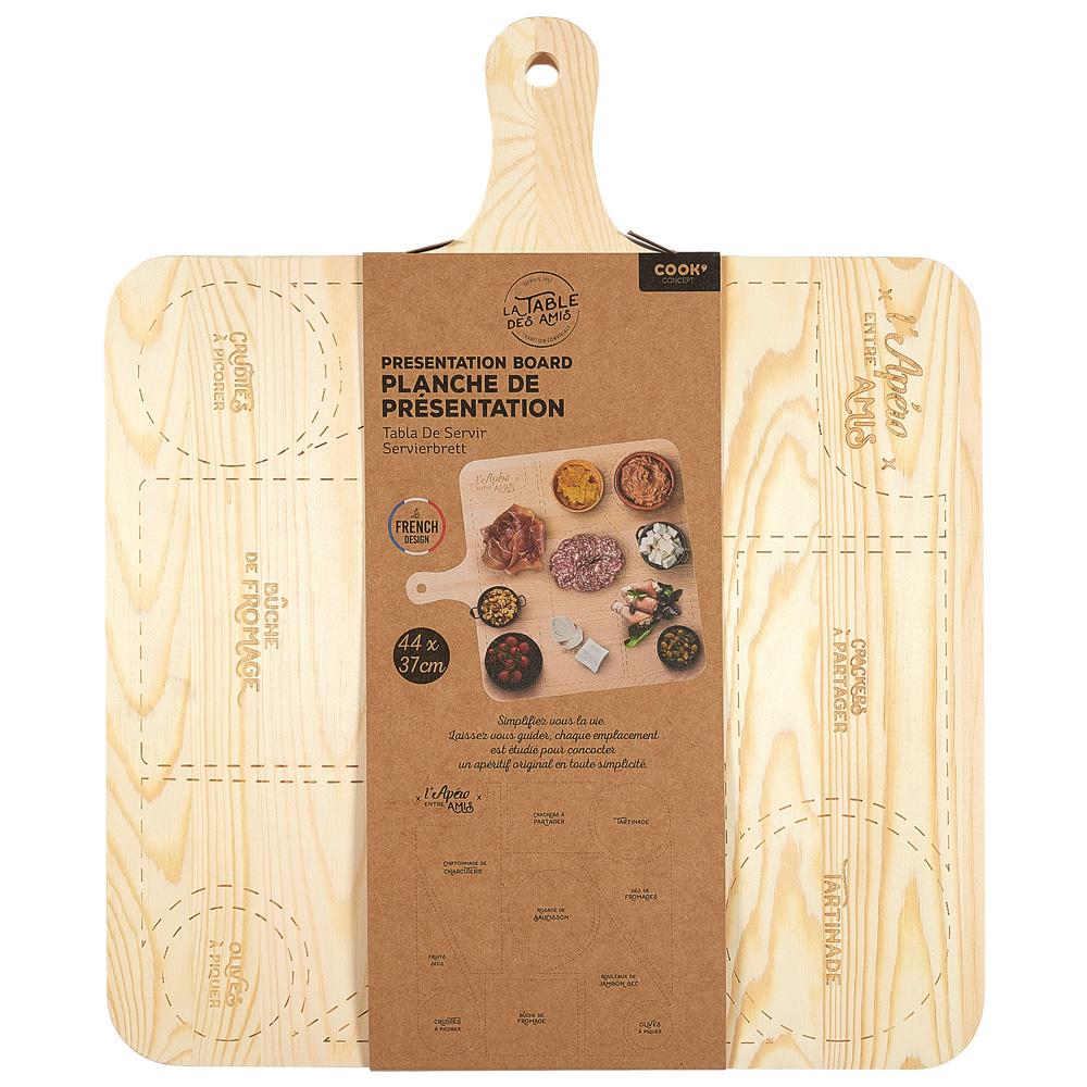Cook Concept Tabla de Servir Madera Bistrot 44x37 cm
