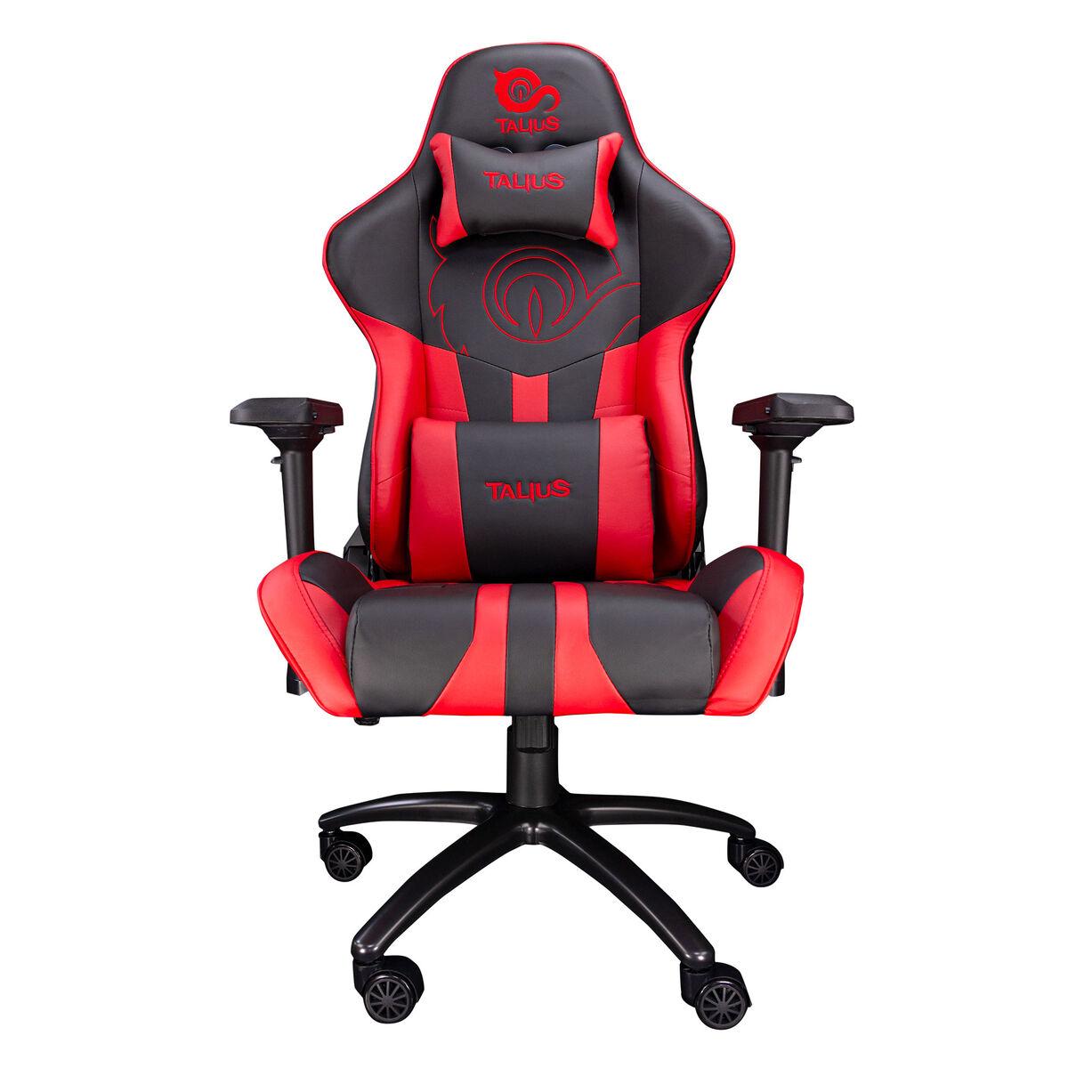Talius Silla Viper gaming negra/roja, 4D, butterfly, base metal, ruedas 60mm nylon, gas clase 4,