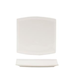 SUMMA Noubon New Plato Llano 21x21 cm, Porcelana, Color Marfil, Colección NOUBON (6 Unidades)