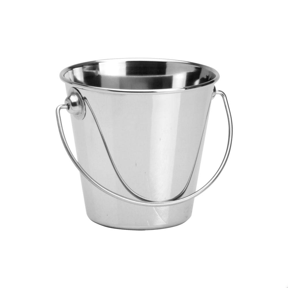 Mini Cubo de Mesa Acero Inoxidable 18/10 Mono-Portions 1946 - 320 ml, 8,5 cm Alto x 9 cm Diámetro, ideal para Aperitivos, Pan y Hielo