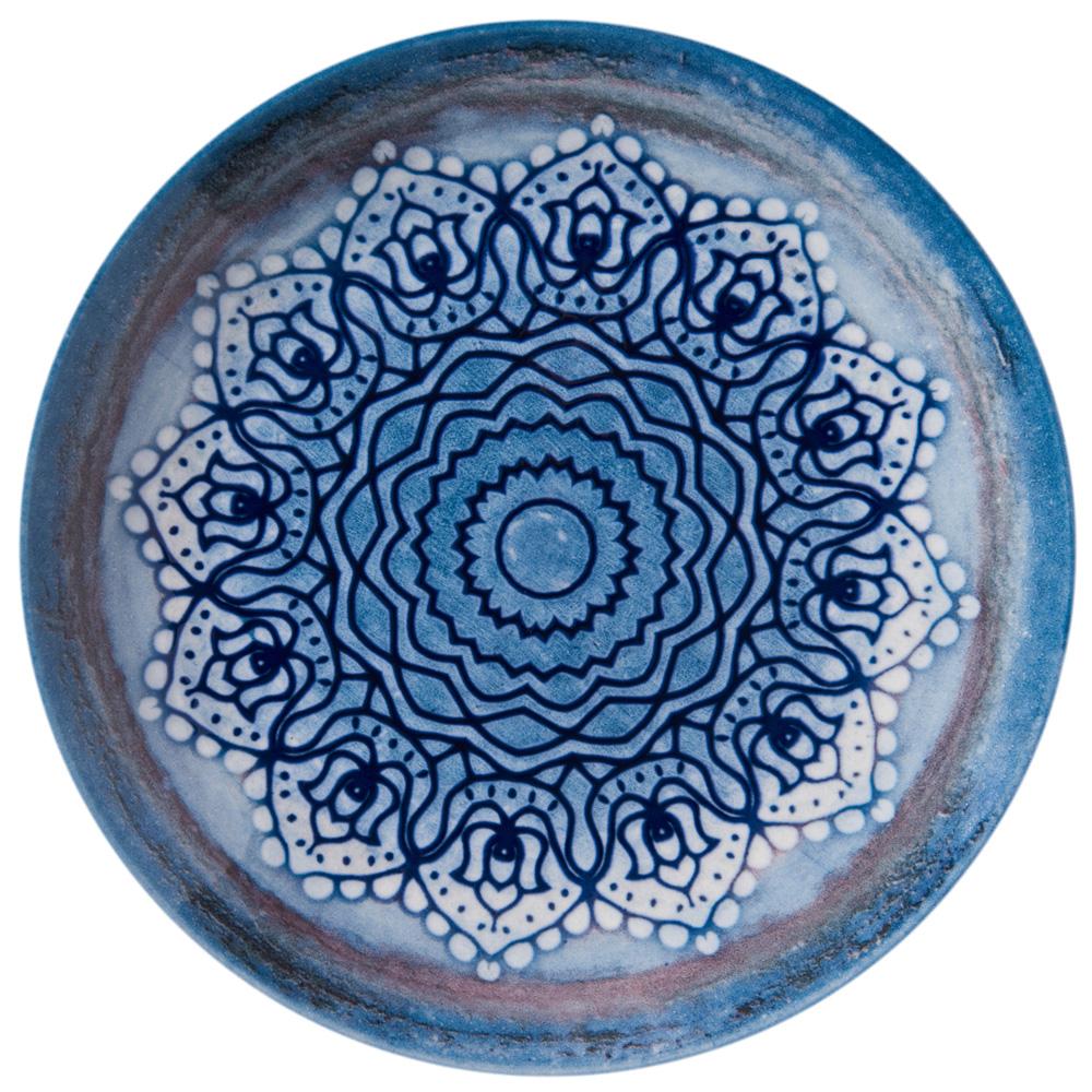Avet Plato Llano Stoneware Colección Blue Voyage 27 cm (6 Unidades)