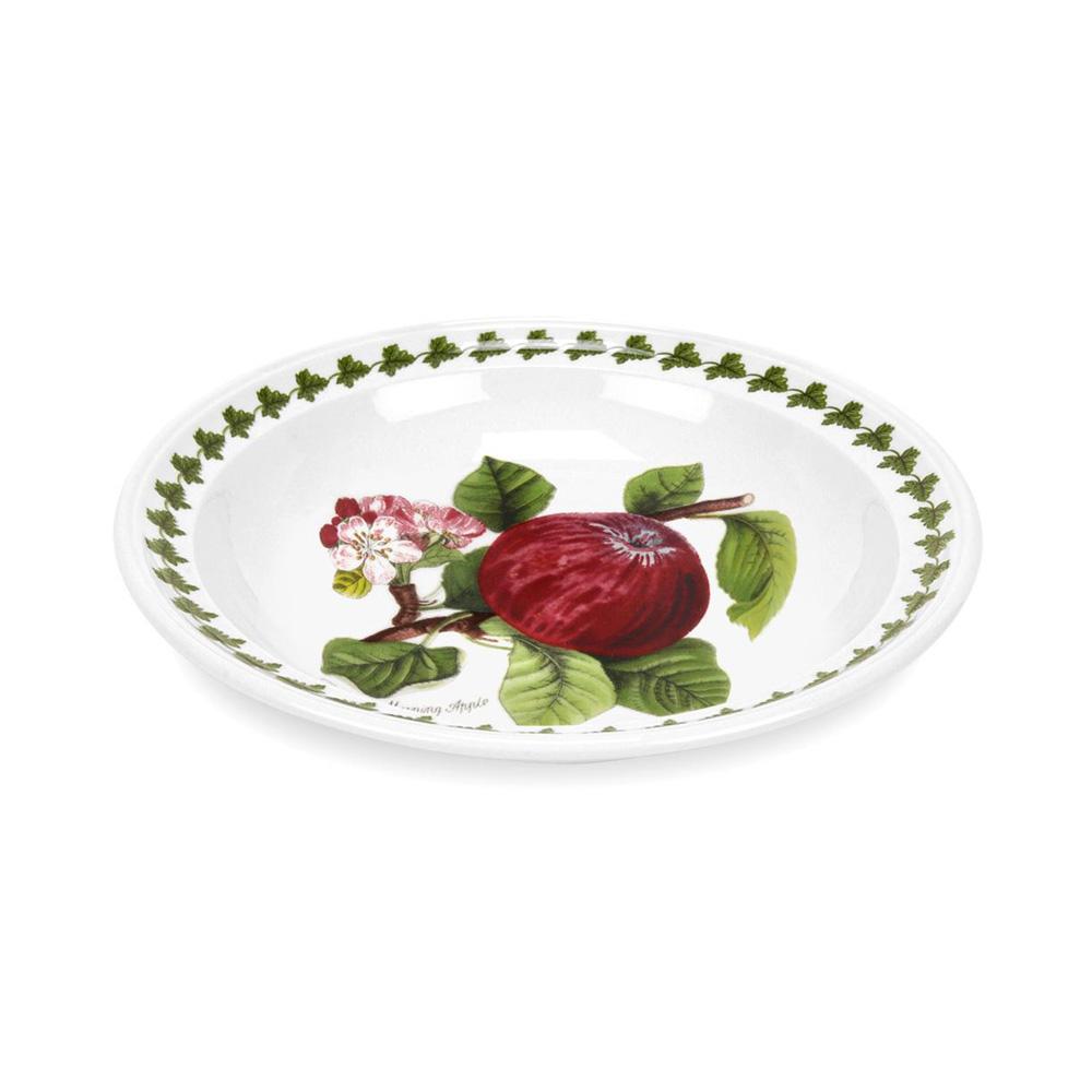 Portmeirion Plato Hondo de Cerámica Manzana (Colección Pomona) 20 cm - Set de 6 Unidades