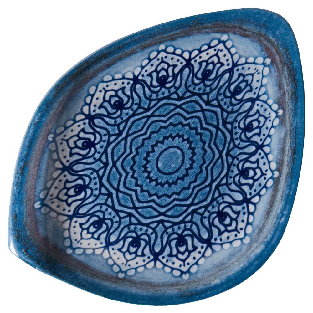 Avet Plato Llano Irregular Serie HAWAII Colección Blue Voyage 34x26 cm (6 Unidades)