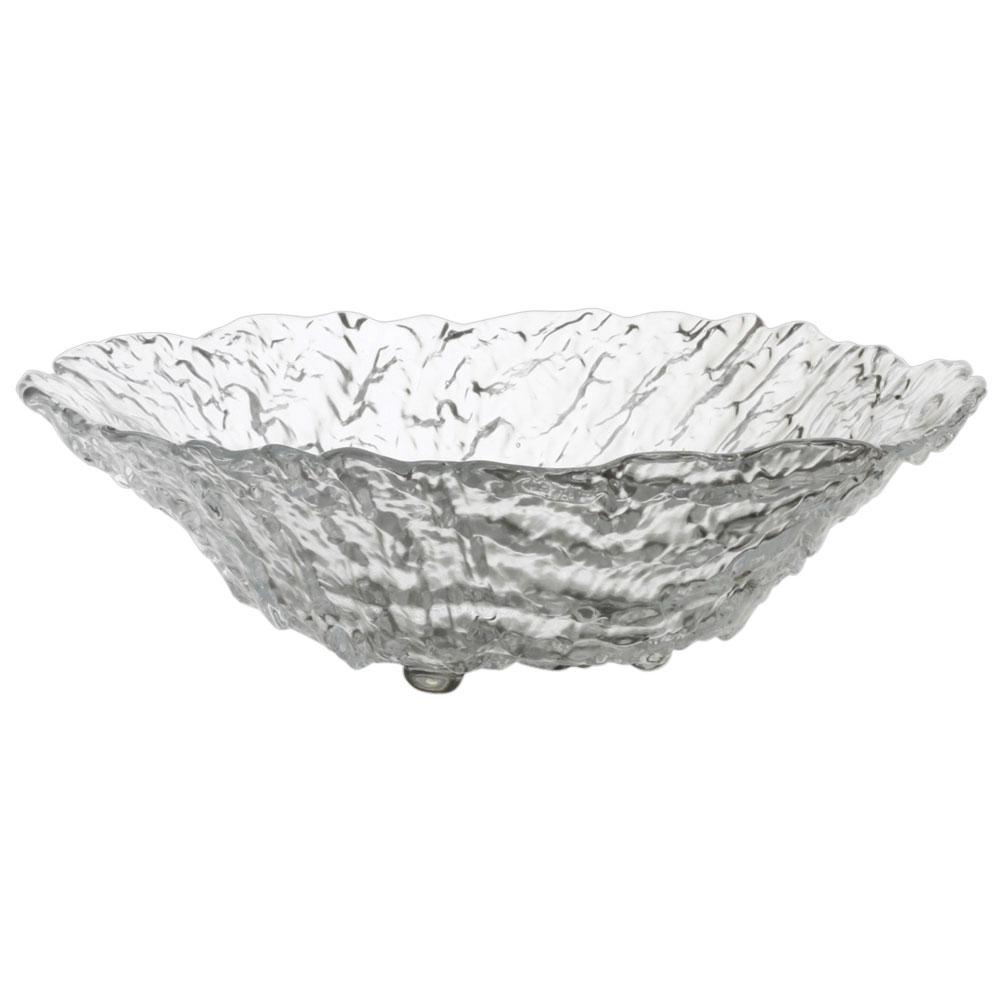 Avet Bol de Vidrio/Cristal, 33 cm de Diámetro, 10 cm de Altura, Pack de 4 Unidades, Colección Anna