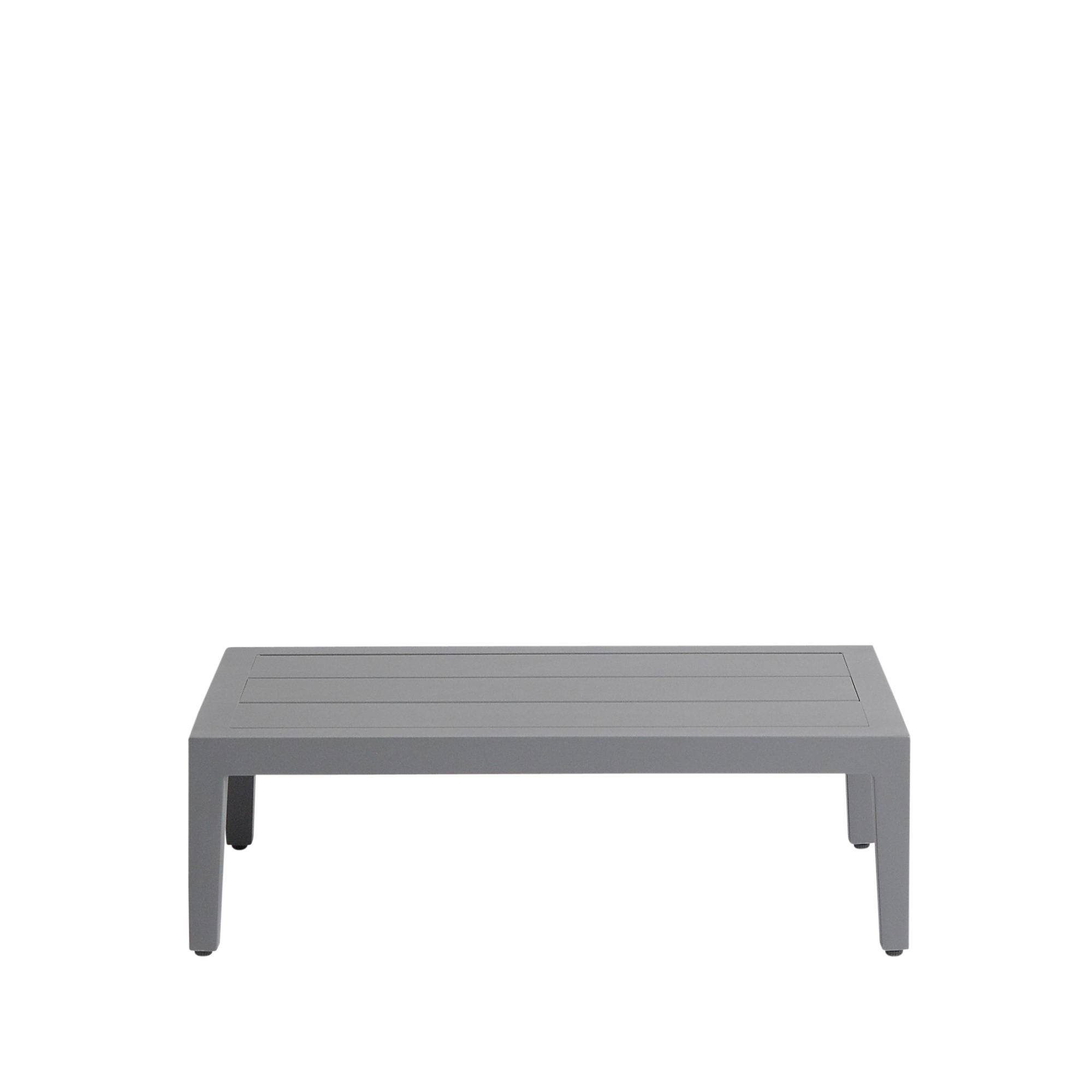 Mesa auxiliar Santander 75x43x24 cm Gris aluminio