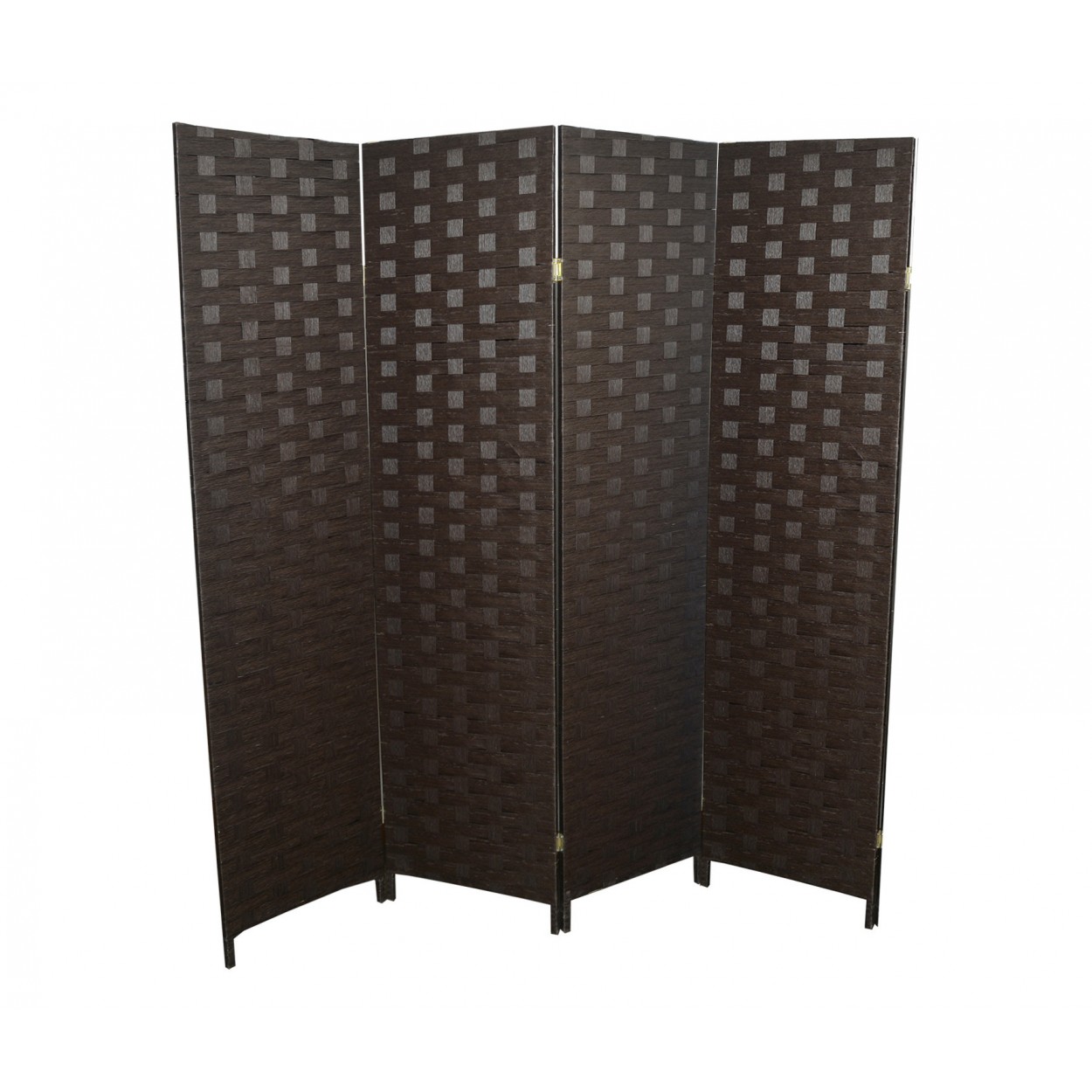 Biombo Separador de espacios plegable , marrón oscuro Hogar y Más