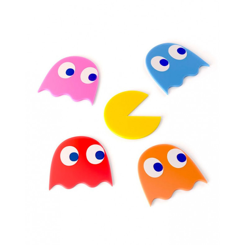 SET 5 POSAVASOS PACMAN