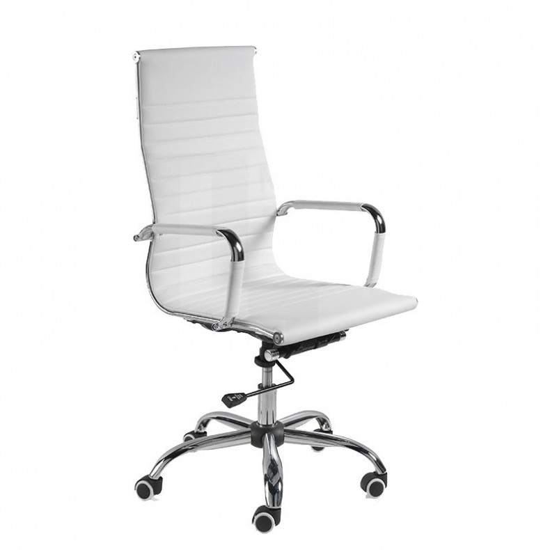 SILLA ESTUDIO RESPALDO ALTO BLANCA