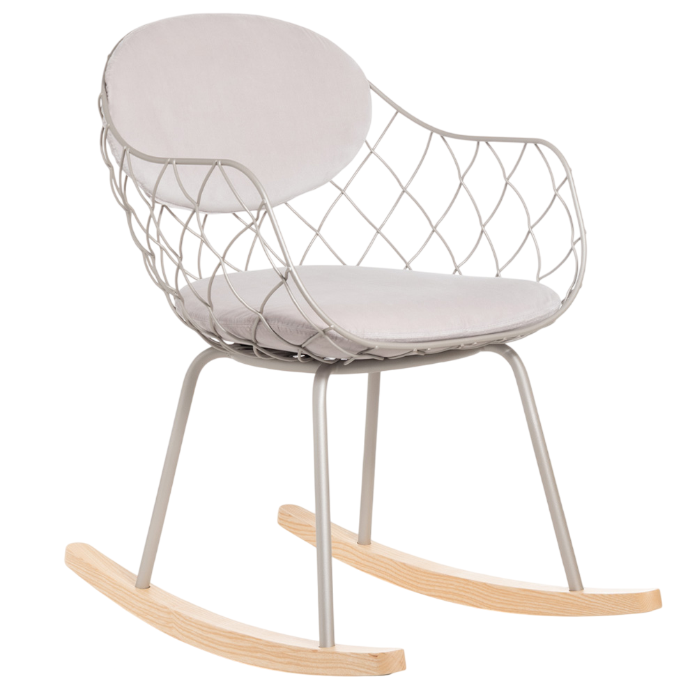 Silla Mecedora Cojines Piña Magis
