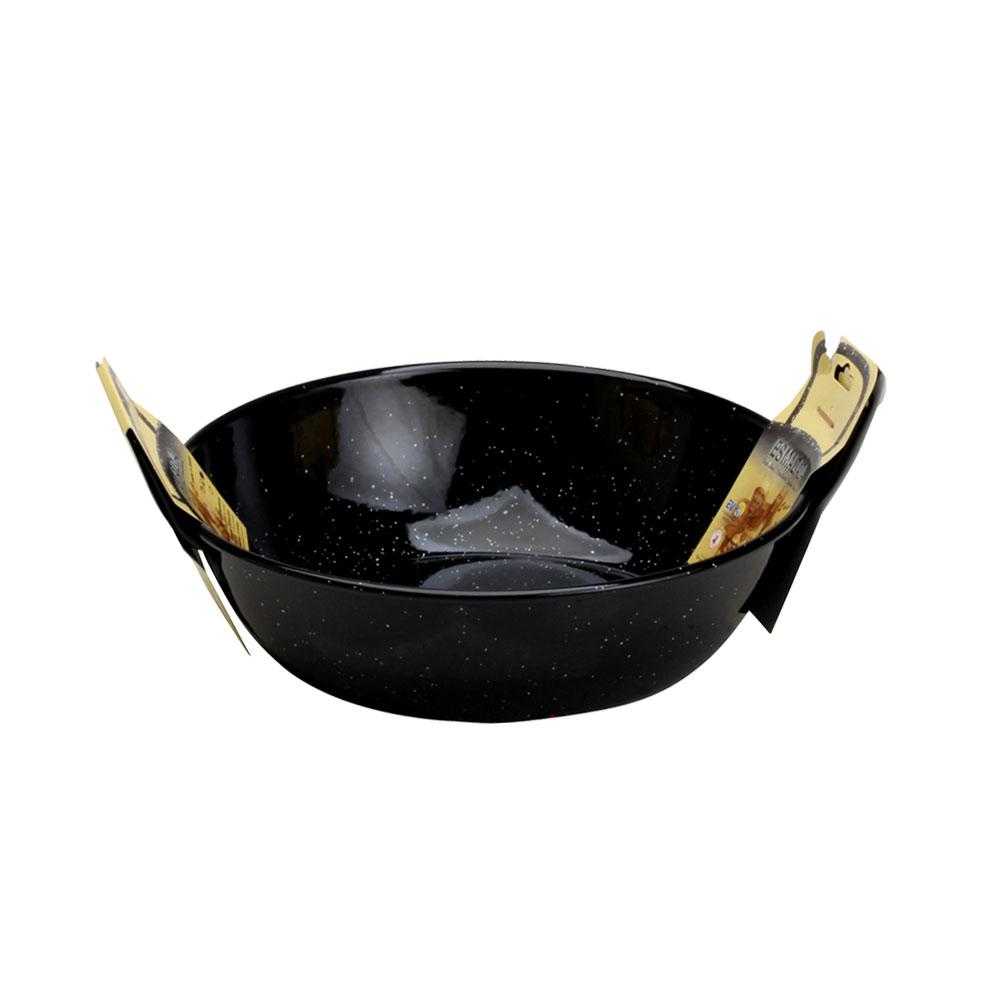 Garcima Paella Valenciana Honda La Ideal con Asas, Diámetro 32 cm, 5L, Esmaltada, Inducción & Horno (6 Unidades)