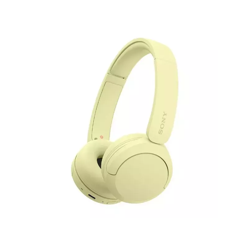 Sony - Auriculares Inalámbricos CH-520, Diseño Moderno en Amarillo Vibrante