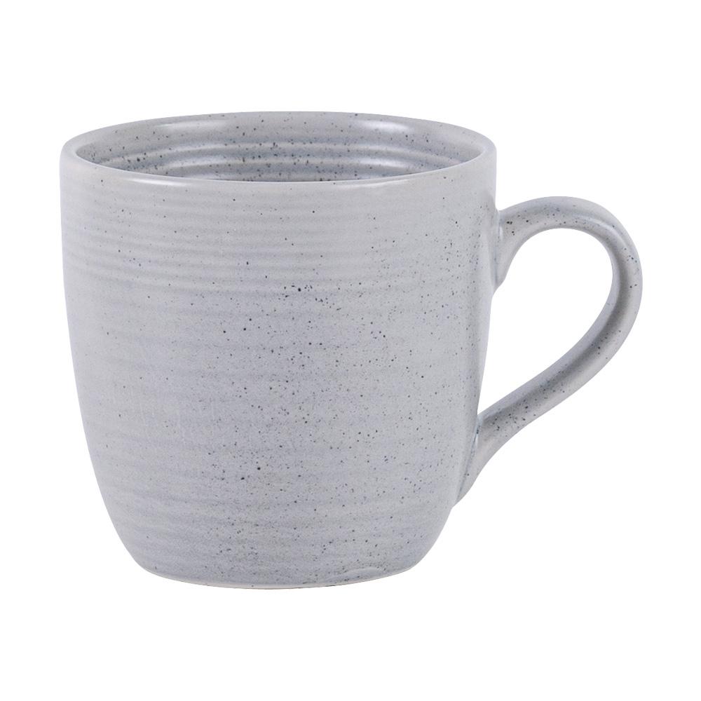 Avet Mug de 250 ml, Set de 6 Tazas Colección Fusion Grey, Acabado Mate