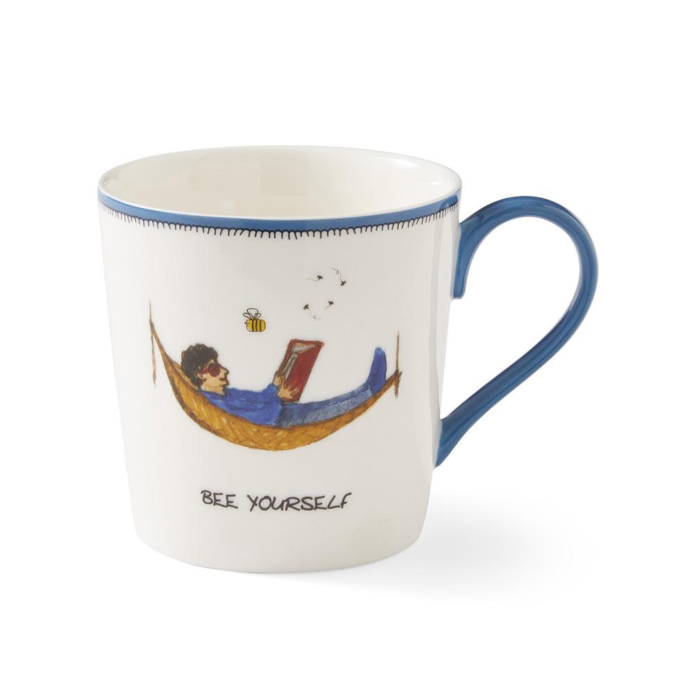 Spode Mug 'Bee Yourself', de la Colección Kit Kemp, apto para lavavajillas